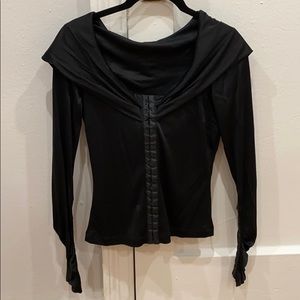 Dolce & Gabbana draped hooded blouse
